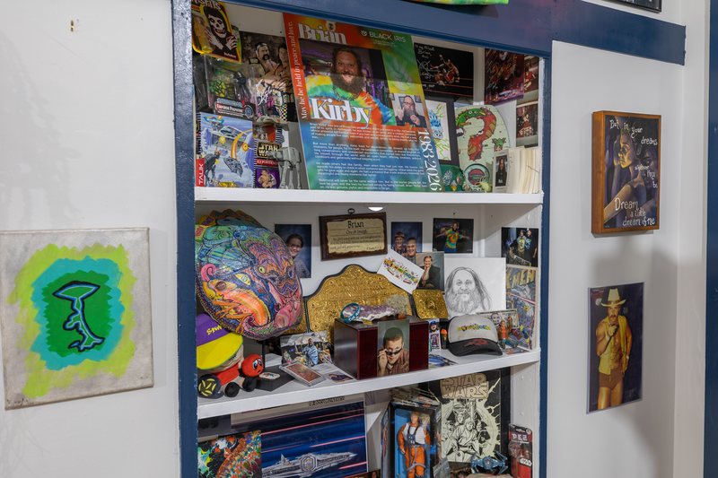 The art wall at The Art-Cade